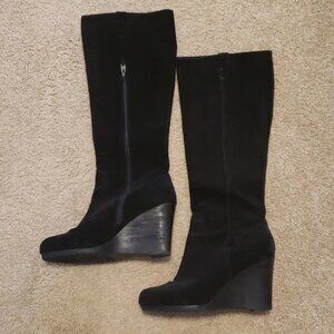 Bp 'Vieroy' knee high suede Wedge heel Boots